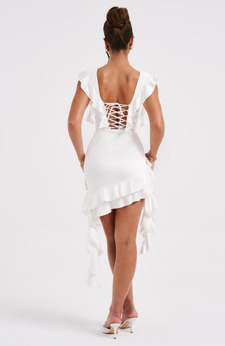 Rosalie Mini Dress - Ivory - glavon