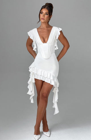 Rosalie Mini Dress - Ivory - glavon