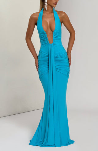 Rosetta Maxi Dress - Aqua - glavon