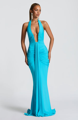 Rosetta Maxi Dress - Aqua - glavon