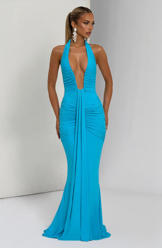 Rosetta Maxi Dress - Aqua - glavon