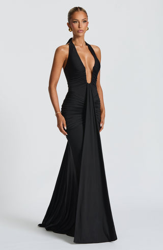 Rosetta Maxi Dress - Black - glavon
