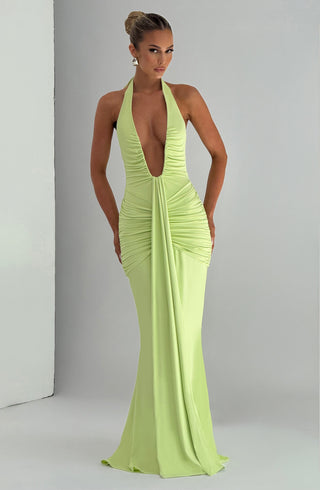 Rosetta Maxi Dress - Lime - glavon