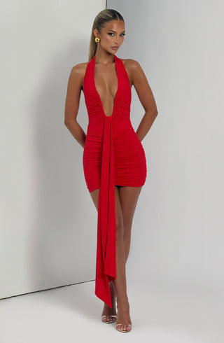 Rosetta Mini Dress - Red - glavon