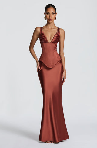 Rowan Corset - Rust - glavon