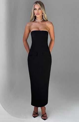 Roxanne Midaxi Dress - Black - glavon