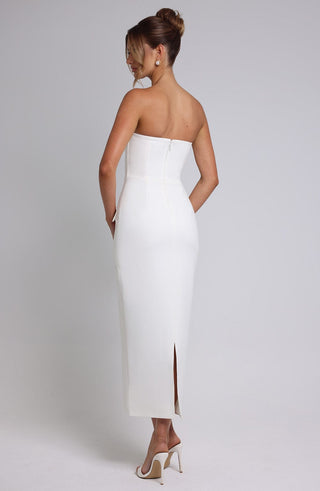 Roxanne Midaxi Dress - Ivory - glavon