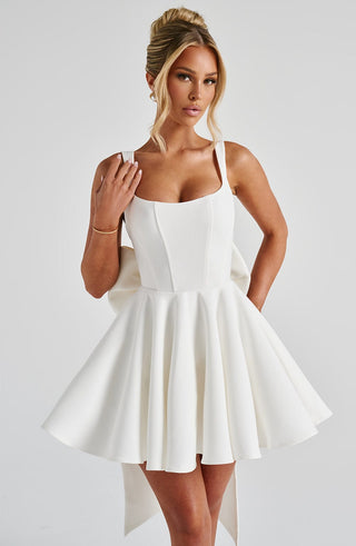 Rue Mini Dress - Ivory - glavon