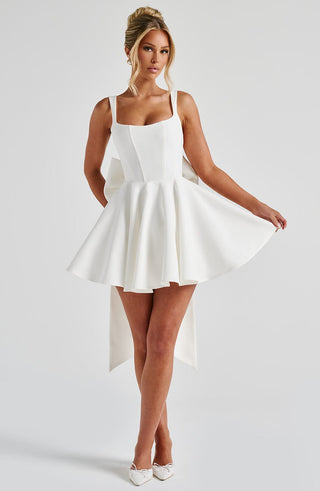 Rue Mini Dress - Ivory - glavon