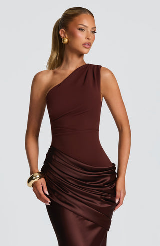 Sadona Maxi Dress - Plum Brown - glavon