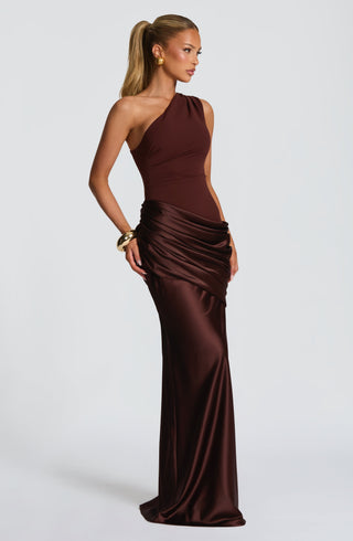 Sadona Maxi Dress - Plum Brown - glavon