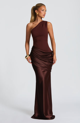 Sadona Maxi Dress - Plum Brown - glavon