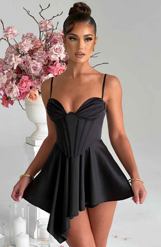 Saffron Playsuit - Black - glavon