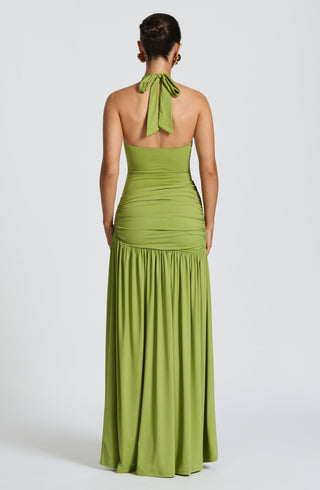 Saira Maxi Skirt - Olive - glavon