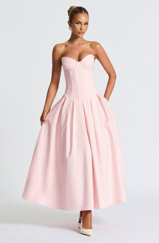 Salma Midi Dress - Blush - glavon