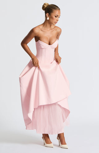 Salma Midi Dress - Blush - glavon