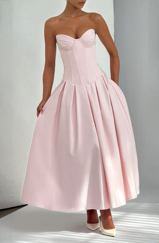 Salma Midi Dress - Blush - glavon