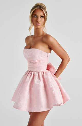 Salome Mini Dress - Blush - glavon