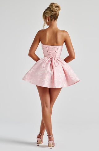 Salome Mini Dress - Blush - glavon