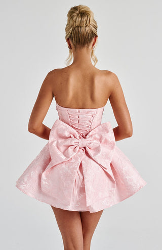 Salome Mini Dress - Blush - glavon