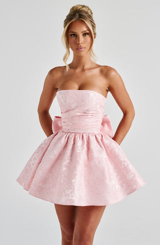 Salome Mini Dress - Blush - glavon