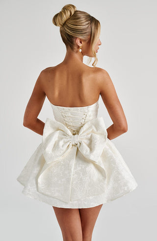 Salome Mini Dress - Ivory - glavon