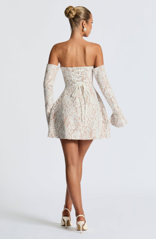 Salone Mini Dress - Ivory - glavon