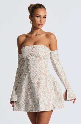 Salone Mini Dress - Ivory - glavon