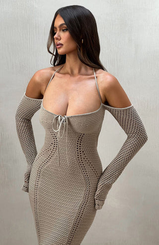 Samariah Maxi Dress - Beige - glavon