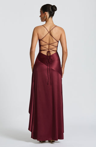 Samira Maxi Dress - Cherry Lacquer - glavon