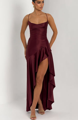 Samira Maxi Dress - Cherry Lacquer - glavon