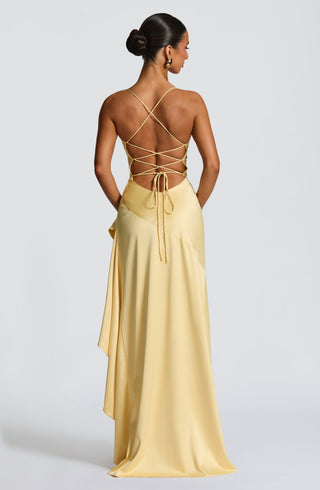 Samira Maxi Dress - Lemon - glavon