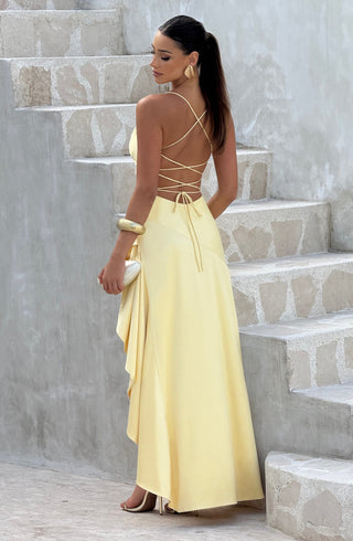 Samira Maxi Dress - Lemon - glavon