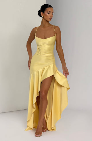 Samira Maxi Dress - Lemon - glavon