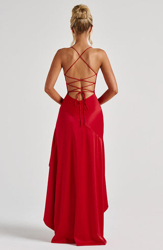Samira Maxi Dress - Red - glavon