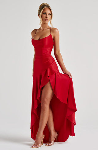 Samira Maxi Dress - Red - glavon
