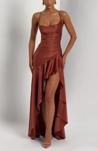 Samira Maxi Dress - Rust - glavon