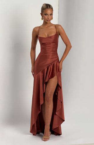 Samira Maxi Dress - Rust - glavon