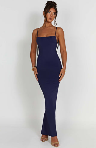 Sanya Maxi Dress - Navy - glavon