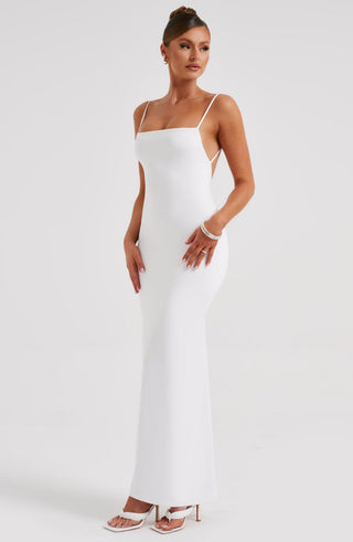 Sanya Maxi Dress - White - glavon
