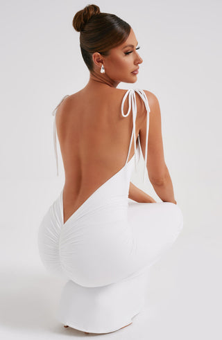 Sanya Maxi Dress - White - glavon