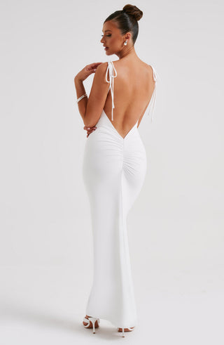 Sanya Maxi Dress - White - glavon