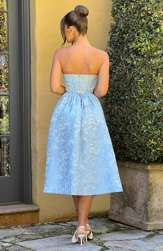 Saoirse Midi Dress - Blue - glavon