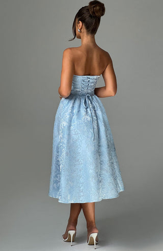 Saoirse Midi Dress - Blue - glavon