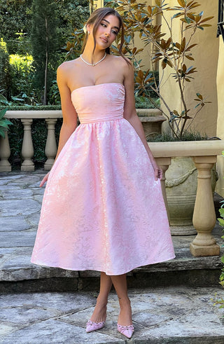 Saoirse Midi Dress - Blush - glavon