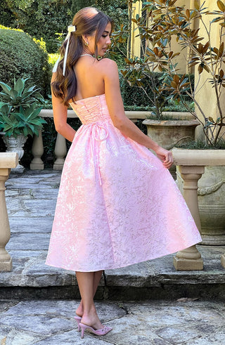 Saoirse Midi Dress - Blush - glavon