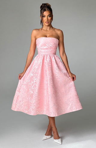 Saoirse Midi Dress - Blush - glavon