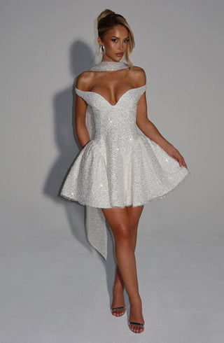 Sapphire Mini Dress - Ivory - glavon