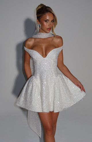 Sapphire Mini Dress - Ivory - glavon