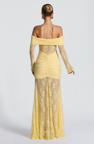 Sauline Maxi Dress - Lemon - glavon